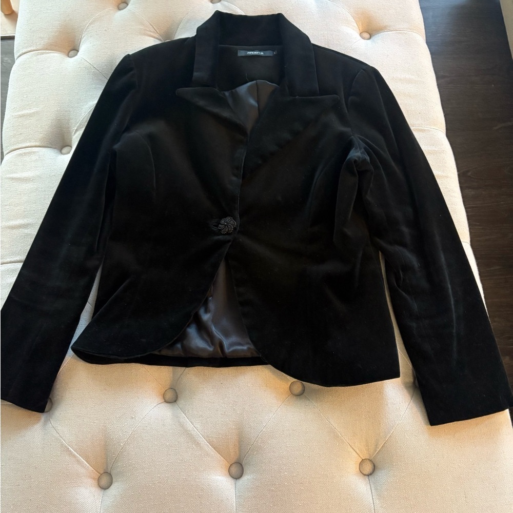 ARDEN B. Classic Black Blazer Size L - Picture 2 of 11